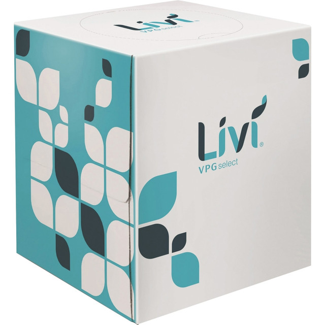 OFFICE DEPOT 11516 Livi VPG Facial Tissues - 2 Ply - White - Virgin Fiber - Embossed, Absorbent - For Business, Restaurant, Hotel - 90 Per Box - 36 / Carton