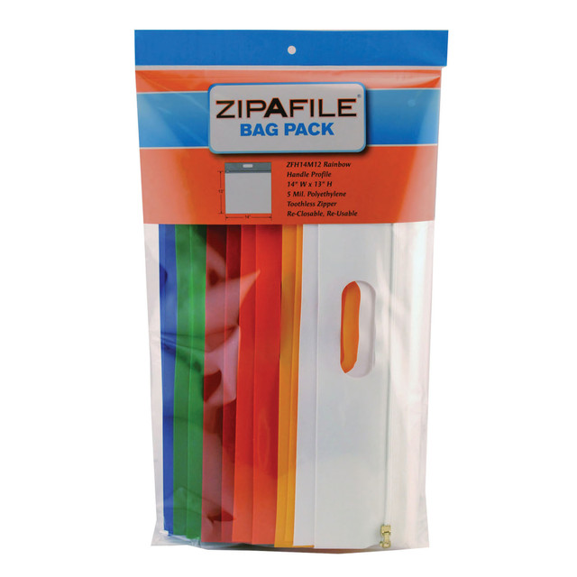 BAGS OF BAGS BOBZFH14M12 ZIPAFILE Storage Bags, Pack of 12 BAGS OF BAGS BOBZFH14M12 ZIPAFILE Storage Bags, Pack of 12