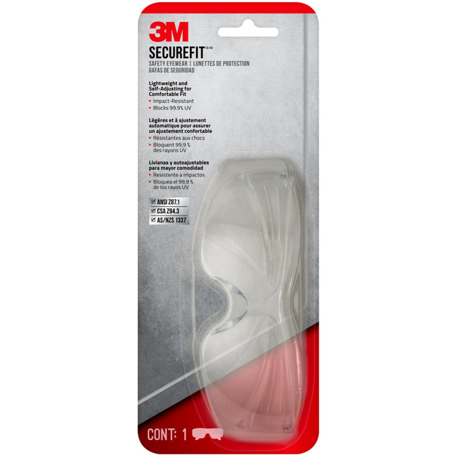 3M CO SF200H1-DC 3M Securefit 200 Anti-Fog Eyewear, Clear