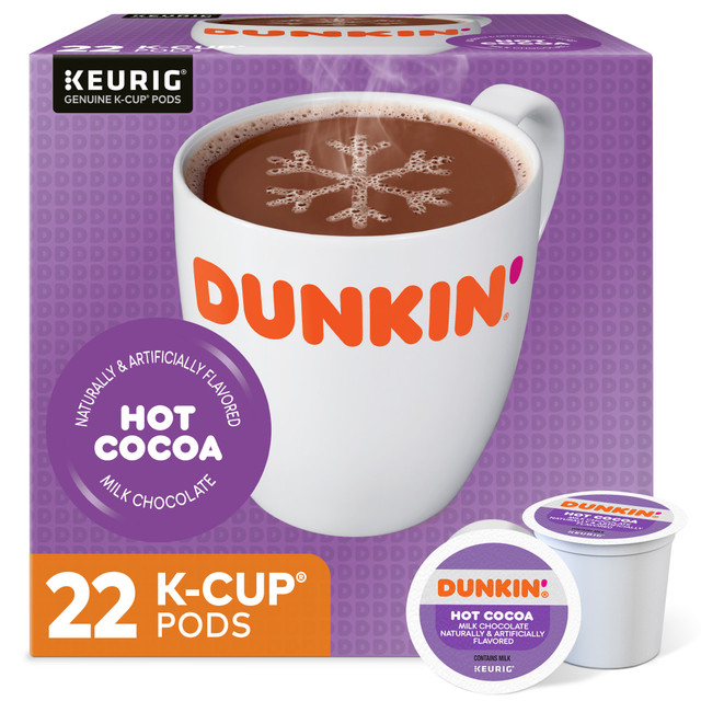 GREEN MOUNTAIN COFFEE ROASTERS, INC. 10881334012610 Dunkin Donuts Milk Chocolate Hot Cocoa Single-Serve K-Cup, Box Of 22