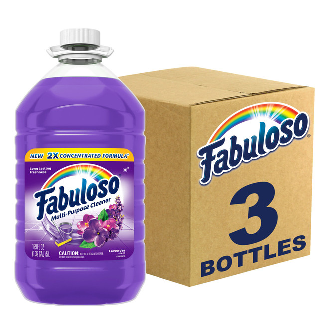 COLGATE-PALMOLIVE,IPD 153122CT Fabuloso All-Purpose Cleaner, Lavender Scent, 169 Oz, Case of 3 Bottles