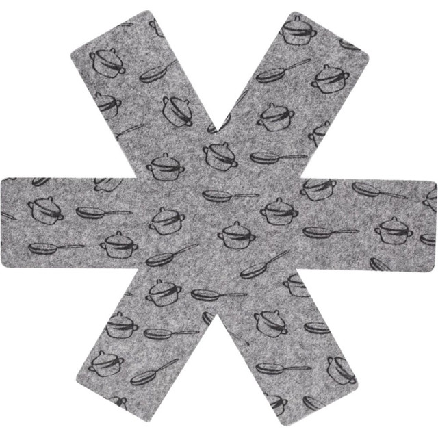STARFRIT USA INC 080143-006-0000 Starfrit Polyester Pot & Pan Protectors, Gray, 15in, Set Of 3 Protectors