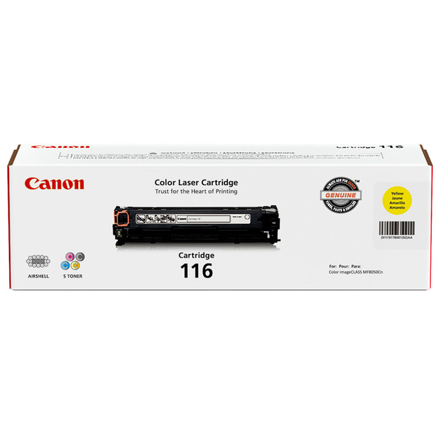 CANON USA, INC. Canon 1977B001AA  116 Yellow Toner Cartridge, 1977B001