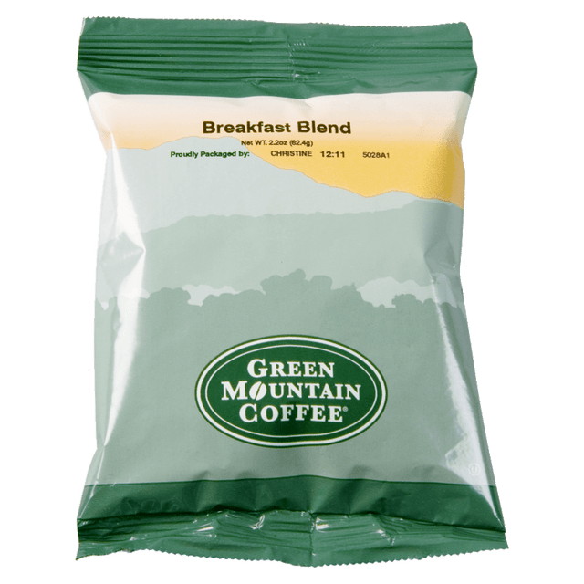 KEURIG 4432 Green Mountain Coffee Single-Serve Coffee Packets, Breakfast Blend, Carton Of 100
