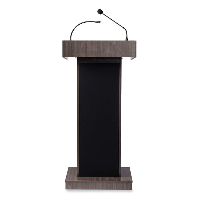 NATIONAL PUBLIC SEATING Oklahoma Sound® 800XRW Orator Lectern, 22 x 17 x 46, Ribbonwood