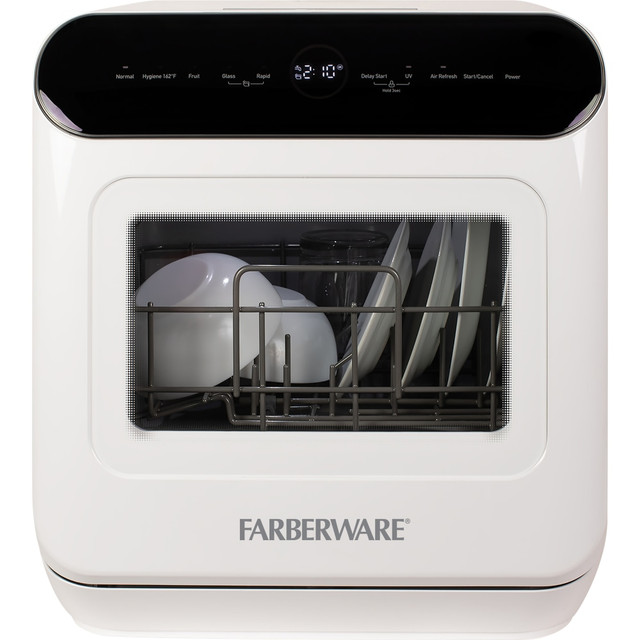 ENGLEWOOD MARKETING LLC FCDMGDWH Farberware Mini Dishwasher, White