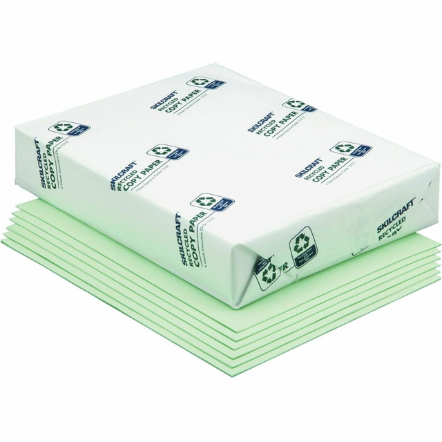 NATIONAL INDUSTRIES FOR THE BLIND 1476812 SKILCRAFT Color Xerographic Copy Paper, Green, Letter (8.5in x 11in), 5000 Sheets Per Case, 20 Lb, 84 Brightness (AbilityOne 7530-01-147-6812), Case Of 10 Reams