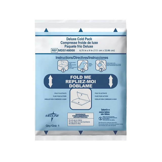 MEDLINE INDUSTRIES, INC. MDS148000 Medline Deluxe Instant Cold Packs, 6 3/4in x 9in, Case Of 24