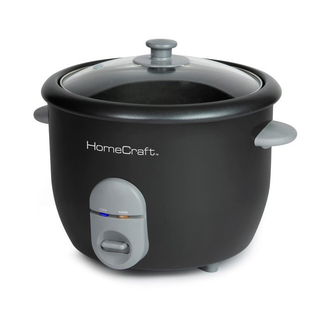 NOSTALGIA PRODUCTS GROUP LLC Nostalgia Electrics HCRC16BK HomeCraft HCRC Rice Cooker & Food Steamer, 16-Cup, Black