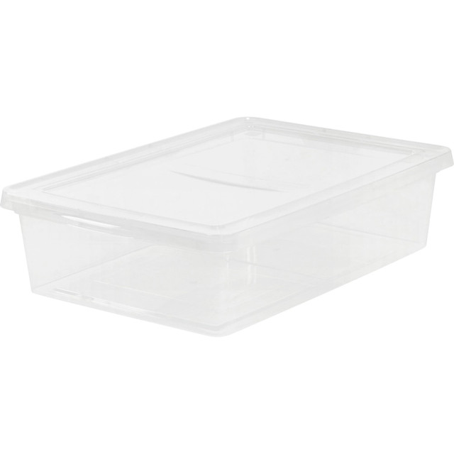 IRIS USA, INC. 200420 IRIS 28-quart Storage Box - External Dimensions: 24in Width x 16.3in Depth x 6in Height - 7 gal - Snap-in Lid Closure - Stackable - Plastic - Clear - For Clothes, Shoes - 1 Each IRIS USA, INC. 200420 IRIS 28-quart Storage Box - External Dimensions: 24in Width x 16.3in Depth x 6in Height - 7 gal - Snap-in Lid Closure - Stackable - Plastic - Clear - For Clothes, Shoes - 1 Each