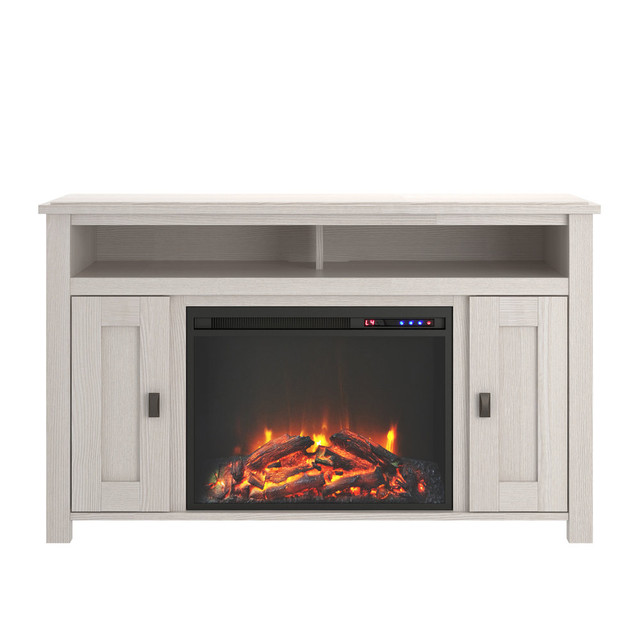 AMERIWOOD INDUSTRIES, INC. 1794884COM Ameriwood Home Farmington Electric Fireplace TV Console For 50in TVs, Ivory