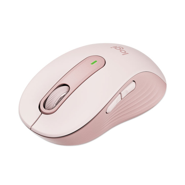 LOGITECH, INC. 910006251 Signature M650 Wireless Mouse, Medium, 2.4 GHz Frequency, 33 ft Wireless Range, Right Hand Use, Rose