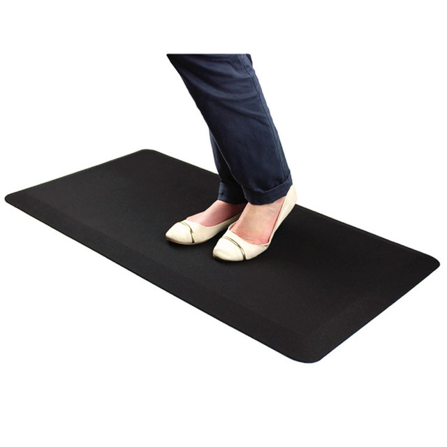 FLOORTEX FCA32039BM AFS-TEX 3000 Anti-Fatigue Mat, Rectangular, Midnight Black Smooth Surface, 20" x 39"