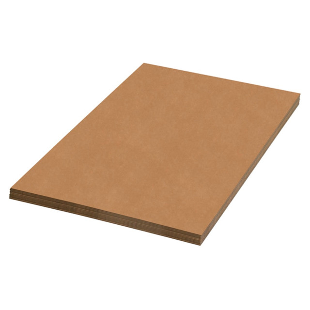 B O X MANAGEMENT, INC. SP4860 Partners Brand Material Kraft Corrugated Sheets, 48in x 60in, Pack Of 20