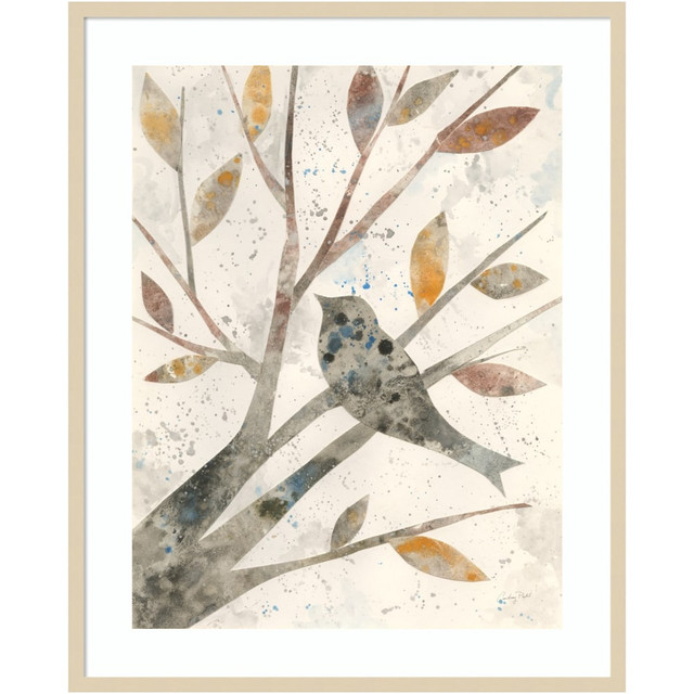 UNIEK INC. Amanti Art A42705534097  Natural Wonder IV Bird by Courtney Prahl Wood Framed Wall Art Print, 33inW x 41inH, Natural