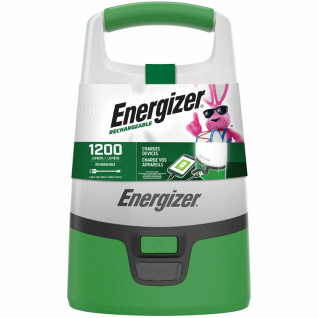 ENERGIZER BRANDS LLC ENALURL71 Energizer Vision Recharge LED Lantern - LED - 1200 lm Lumen - Lithium Ion (Li-Ion) - Battery Rechargeable - Battery - Green - 1 Each ENERGIZER BRANDS LLC ENALURL71 Energizer Vision Recharge LED Lantern - LED - 1200 lm Lumen - Lithium Ion (Li-Ion) - Battery Rechargeable - Battery - Green - 1 Each