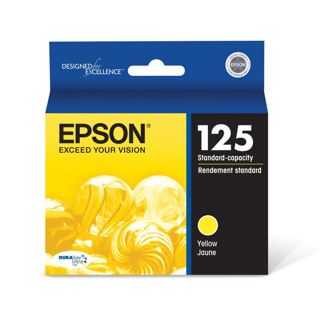 EPSON AMERICA INC. T125420-S Epson 125 DuraBrite Ultra Yellow Ink Cartridge, T125420