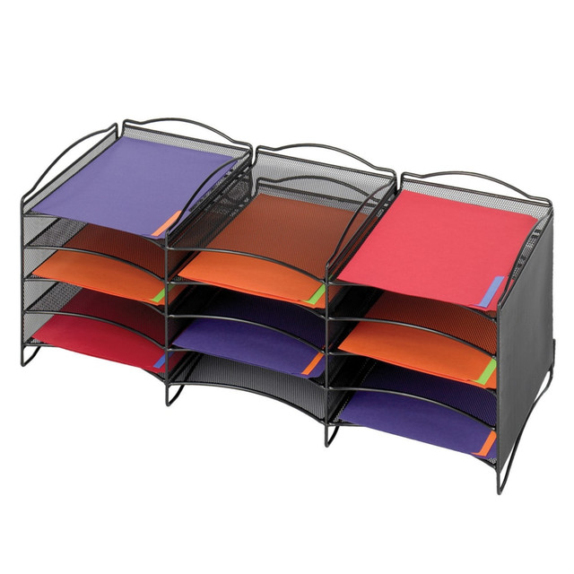 SAFCO PRODUCTS CO 9430BL Safco Onyx Mesh 12-Compartment Literature Organizer, Black SAFCO PRODUCTS CO 9430BL Safco Onyx Mesh 12-Compartment Literature Organizer, Black