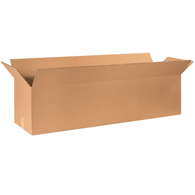 B O X MANAGEMENT, INC. 481212 Partners Brand Long Corrugated Boxes, 48in x 12in x 12in, Kraft, Pack Of 10