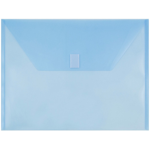 JAM PAPER AND ENVELOPE 218V0BU JAM Paper Plastic Booklet Envelopes , Letter-Size, 9 3/4in x 13in, Hook & Loop Closure, Blue, Pack Of 12 JAM PAPER AND ENVELOPE 218V0BU JAM Paper Plastic Booklet Envelopes , Letter-Size, 9 3/4in x 13in, Hook & Loop Closure, Blue, Pack Of 12