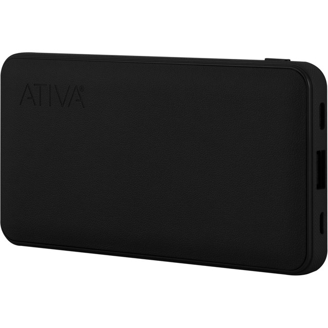 OFFICE DEPOT Ativa 46907  10,000mAh Battery Pack For USB Devices, Black, 46907