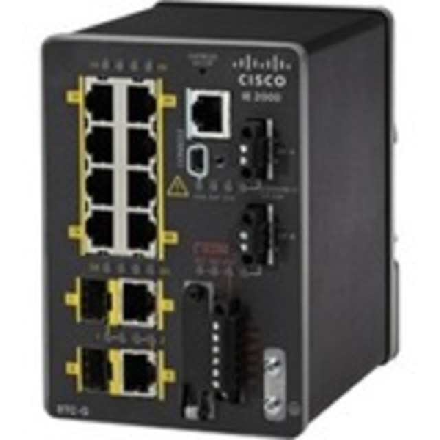 CISCO IE-2000-8TC-B  IE-2000-8TC-B Ethernet Switch - 10 Ports - Manageable - Fast Ethernet - 10/100Base-TX - 2 Layer Supported - 2 SFP Slots - Twisted Pair - Desktop, Rail-mountable - 1 Year Limited Warranty