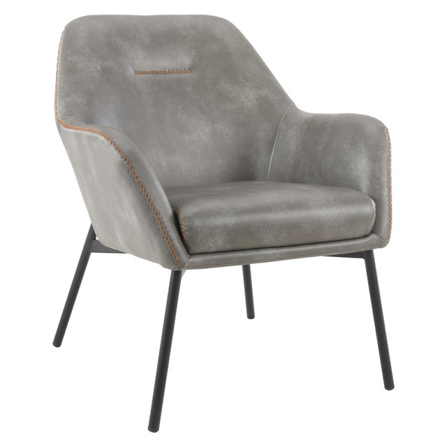 OFFICE STAR PRODUCTS BRK-R44 Office Star Brooks Accent Chair, Gray OFFICE STAR PRODUCTS BRK-R44 Office Star Brooks Accent Chair, Gray