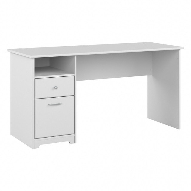 BUSH INDUSTRIES INC. WC31960 Bush Furniture Cabot 60inW Computer Desk With Drawers, White, Standard Delivery