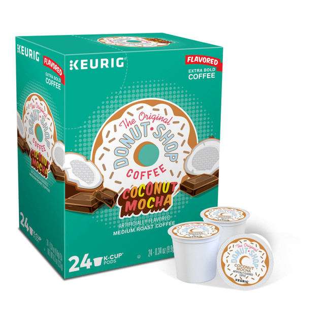 GREEN MOUNTAIN COFFEE ROASTERS, INC. 6248 The Original Donut Shop Single-Serve Coffee K-Cup Pods, Coconut Mocha, Carton Of 24