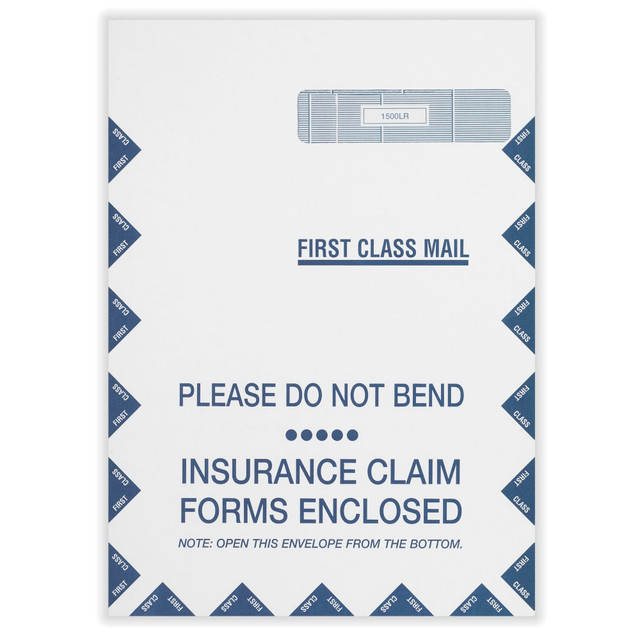 TAX FORMS PRINTING, INC. E-1500LR ComplyRight Right-Window Jumbo Envelopes For CMS-1500 Health Insurance Forms, Self-Seal, White, 9in x 12-1/2in, Pack Of 500 TAX FORMS PRINTING, INC. E-1500LR ComplyRight Right-Window Jumbo Envelopes For CMS-1500 Health Insurance Forms, Self-Seal, White, 9in x 12-1/2in, Pack Of 500