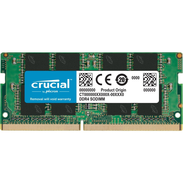 MICRON CONSUMER PRODUCTS GROUP Crucial CT8G4SFS824A  8GB DDR4-2400 SODIMM - For Notebook - 8 GB - DDR4-2400/PC4-19200 DDR4 SDRAM - 2400 MHz - CL17 - 1.20 V - Non-ECC - Unbuffered - 260-pin - SoDIMM