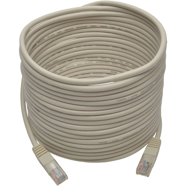 TRIPP LITE N002-025-WH Eaton Tripp Lite Series Cat5e 350 MHz Molded (UTP) Ethernet Cable (RJ45 M/M), PoE - White, 25 ft. (7.62 m) - Patch cable - RJ-45 (M) to RJ-45 (M) - 25 ft - UTP - CAT 5e - molded, stranded - white TRIPP LITE N002-025-WH Eaton Tripp Lite Series Cat5e 350 MHz Molded (UTP) Ethernet Cable (RJ45 M/M), PoE - White, 25 ft. (7.62 m) - Patch cable - RJ-45 (M) to RJ-45 (M) - 25 ft - UTP - CAT 5e - molded, stranded - white