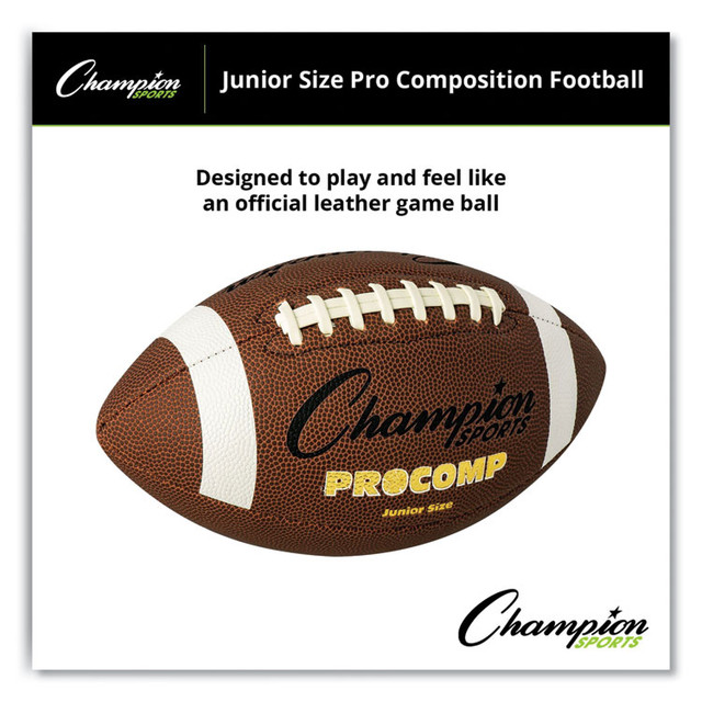 CHAMPION SPORT Sports CF300 Pro Composite Football, Junior Size, Brown