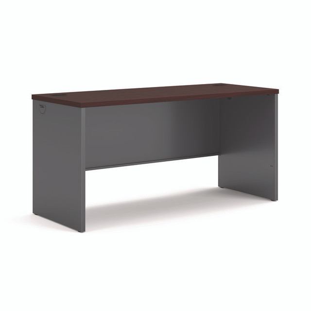 HON COMPANY 38922NS 38000 Series Desk Shell, 60w x 24d x 29.5h, Mahogany/Charcoal