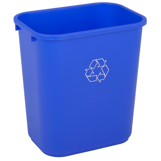 OFFICE DEPOT HM2818-1 Highmark Recycling Bin, 6.5 Gallons, 15inH x 10inW x 14-1/4inD, Blue