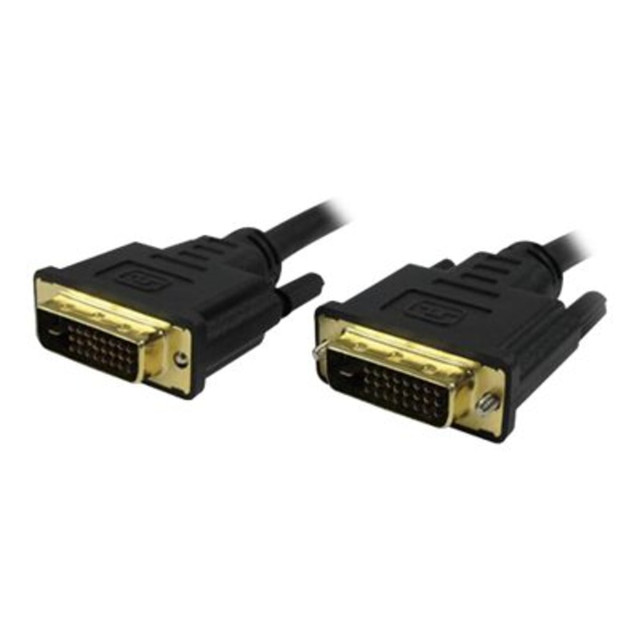 VCOM INTERNATIONAL MULTI MEDIA DVI-DVI-3ST Comprehensive Standard Series 28 AWG DVI-D Dual Link Cable 3ft - 3 ft DVI-D Video Cable - First End: 1 x DVI-D (Dual-Link) Male Digital Video - Second End: 1 x DVI-D (Dual-Link) Male Digital Video - 28 AWG -