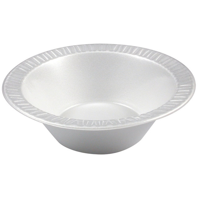 DART CONTAINER CORPORATION 12BWWQ Dart Laminated Foam Bowls, 12 Oz., White, Pack Of 125