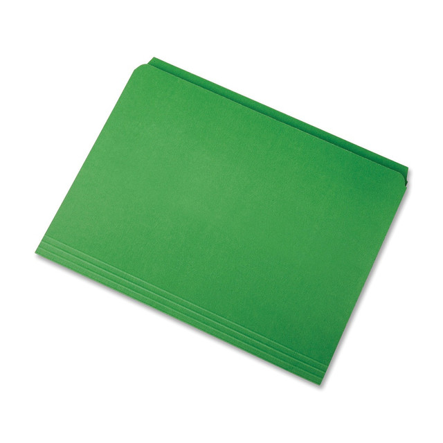 NATIONAL INDUSTRIES FOR THE BLIND 122198 SKILCRAFT Straight-Cut Color File Folders, Letter Size, 100% Recycled, Green, Box Of 100