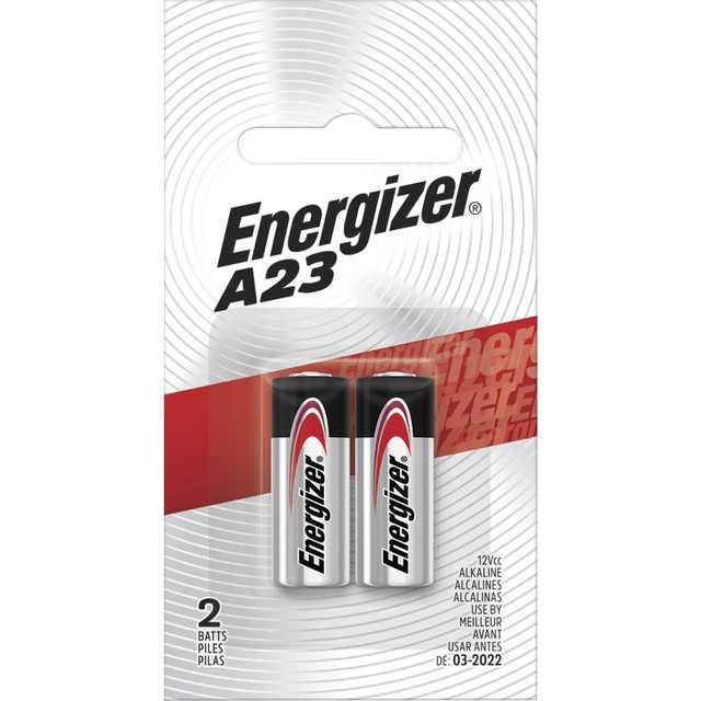 ENERGIZER BRANDS LLC A23BPZ2CT Energizer 377 Silver Oxide Button Battery 2-Packs - For Keyless Entry, Garage Door Opener, Electronic Device - A23 - 12 V DC - 2/Pack - 72 / Carton