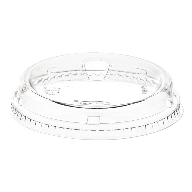 SOLO CUP COMPANY 626NSL Dart Prima Strawless Plastic Lids, Fits 12 oz to 26 oz Cold Cups, Clear, 1,000/Carton