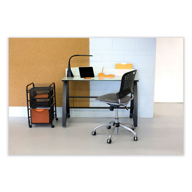 SAFCO PRODUCTS 1001BL Vamp Lighting, Multi-pivot Neck, 16.75" High, Black