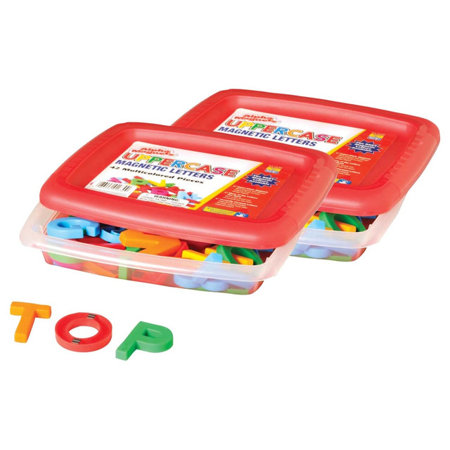 EDUCATORS RESOURCE EI-1630-2 Educational Insights AlphaMagnets, Uppercase, Multicolor, 42 Magnets Per Pack, Set Of 2 Packs EDUCATORS RESOURCE EI-1630-2 Educational Insights AlphaMagnets, Uppercase, Multicolor, 42 Magnets Per Pack, Set Of 2 Packs
