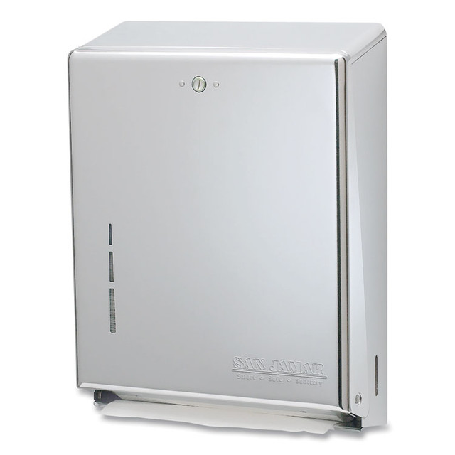 CFS BRANDS San Jamar® T1900SS C-Fold/Multifold Towel Dispenser, 11.38 x 4 x 14.75, Stainless Steel