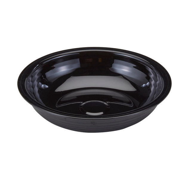 CAMBRO MFG. CO. Cambro RSB6CW110  Camwear Round Ribbed Bowls, 6in, Black, Set Of 12 Bowls