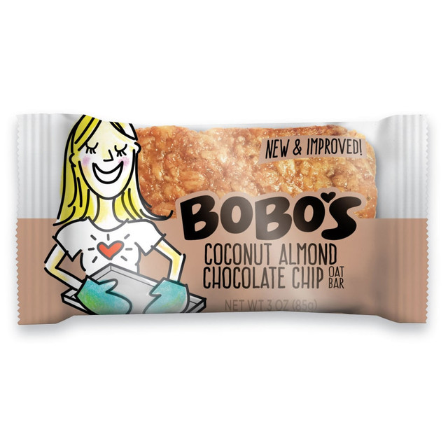 SIMPLY DELICIOUS, INC. 113-D-IN BoBos Oat Bars, Coconut Almond Chocolate Chip, 3.5 Oz, Box of 12 Bars