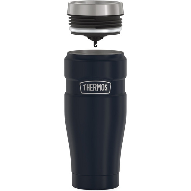 KING-SEELEY THERMOS/THERMOS Thermos SK1005MDB4  Stainless King Tumbler 16Oz - Coffee - Dishwasher Safe - Midnight Blue - Stainless Steel Body