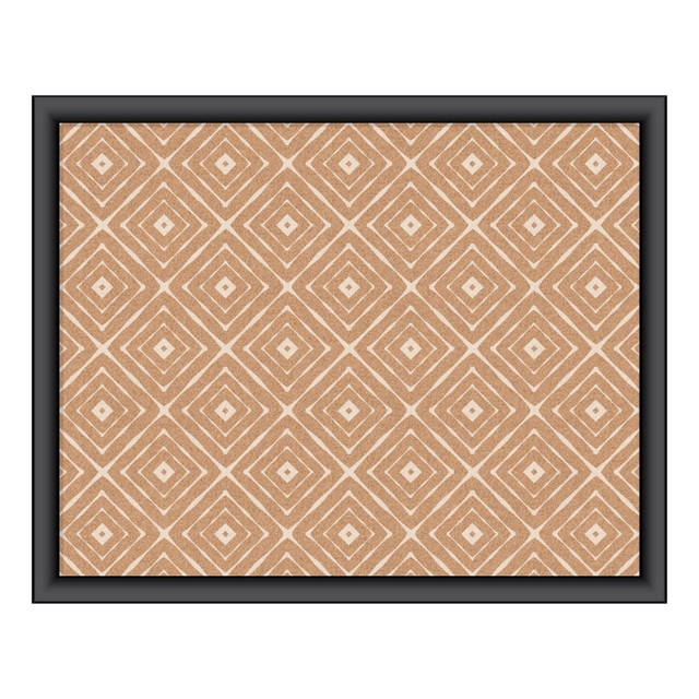 UBRANDS, LLC 2883U00-01 U Brands Fashion Cork Bulletin Board, 20in x 16in, Black Wood Frame