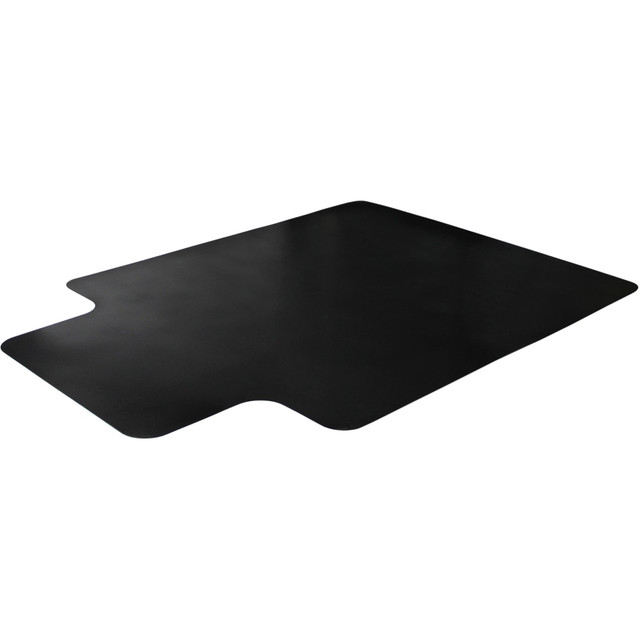 FLOORTEX FC113648LLBV  Cleartex Advantagemat PVC Low-Pile Chair Mat, 48in x 36in, Black