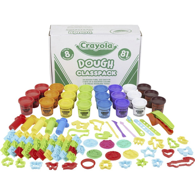 CRAYOLA LLC 570172 Crayola Dough And Modeling Tools Classpack, Assorted Colors CRAYOLA LLC 570172 Crayola Dough And Modeling Tools Classpack, Assorted Colors