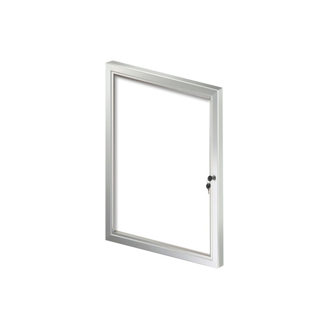 AZAR INTERNATIONAL INC 300226 Azar Displays Enclosed Magnetic Message Board With Lock And Key, Porcelain, 23in x 29-3/4in, White, Silver Aluminum Frame AZAR INTERNATIONAL INC 300226 Azar Displays Enclosed Magnetic Message Board With Lock And Key, Porcelain, 23in x 29-3/4in, White, Silver Aluminum Frame